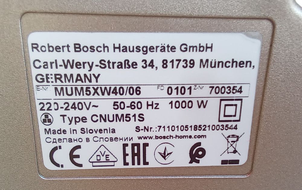 Bosch Robot Mum 5