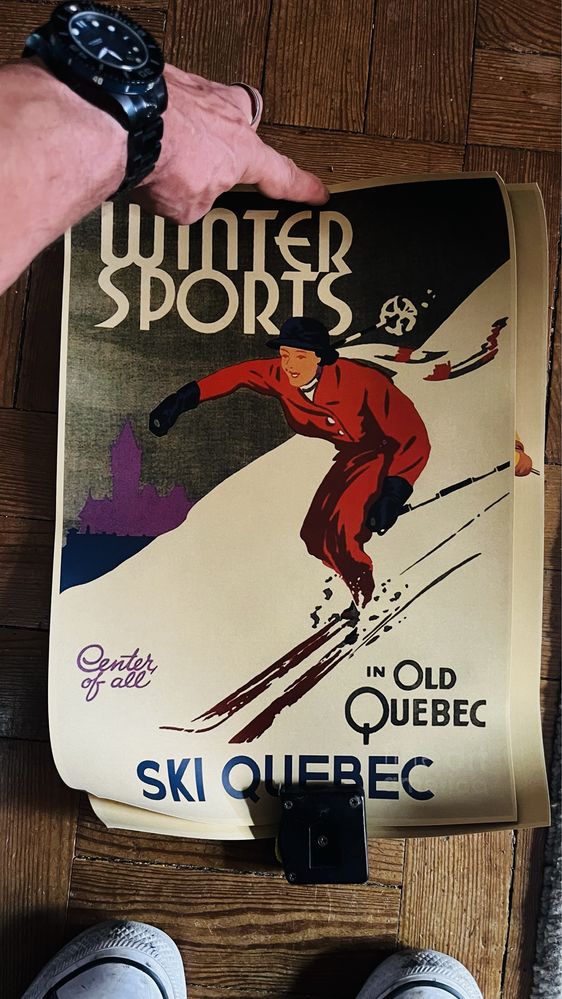 2 posteres A3 ski