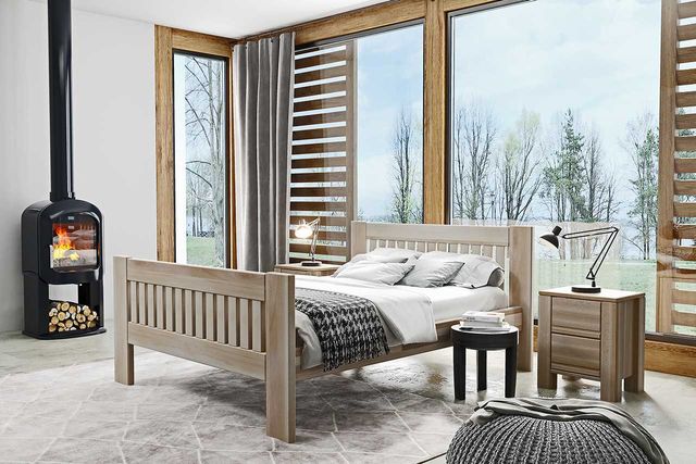 Łóżko do sypialni drewniane bukowe MARON 90, 120, 140, 160x200 Wysyłka