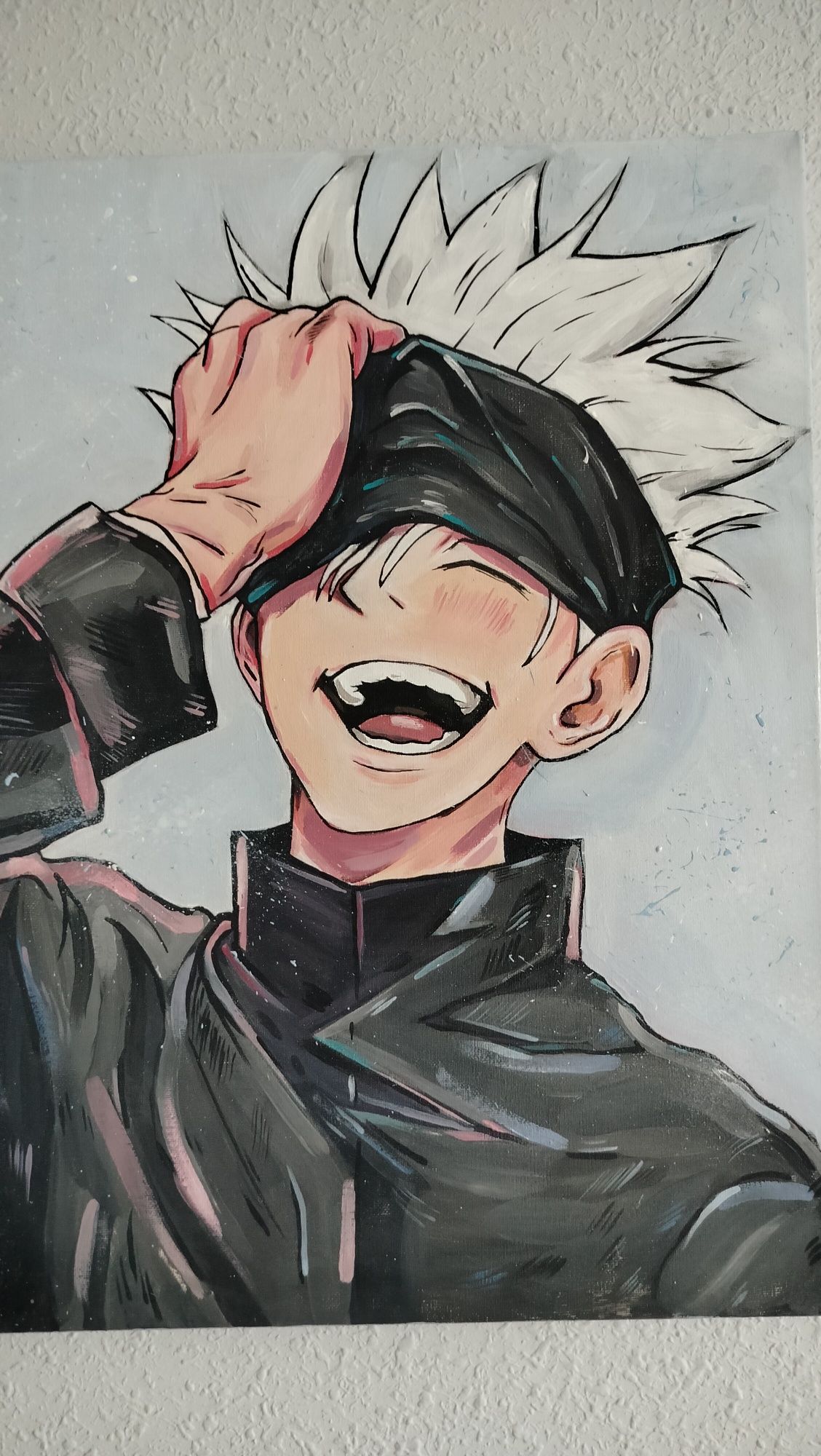 Gojo Satoru Jujutsu Kaisen obraz anime 50x50 akryl