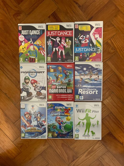 9 jogos para consola Wii