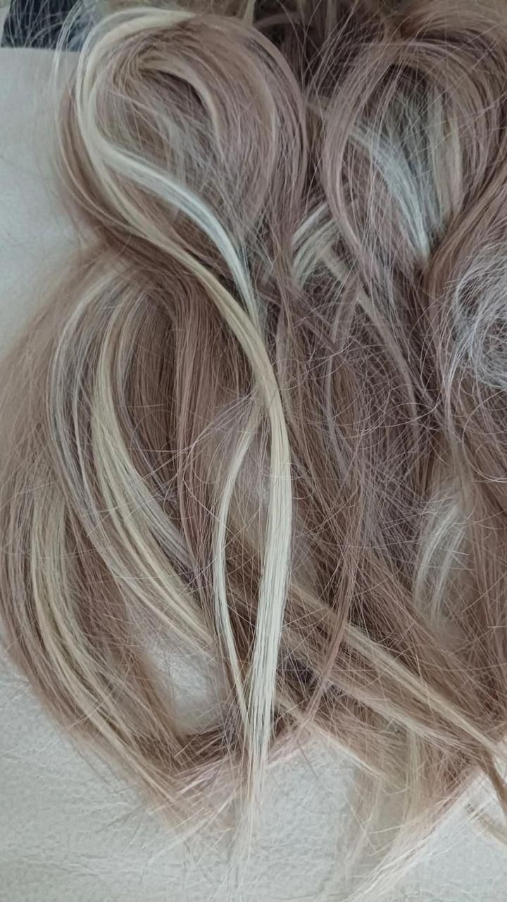 Doczepy blond 40 cm