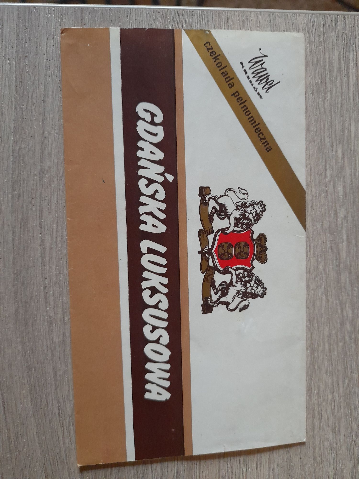 Stare opakowanie, etykieta po czekoladzie Wawel z PRL