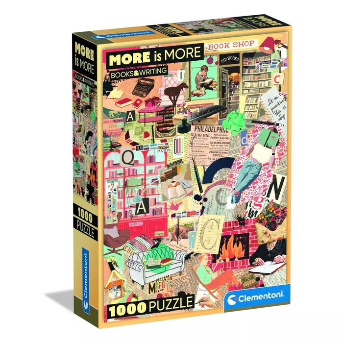 CLE puzzle 1000 Compact Books_Writing 37074. Clementoni