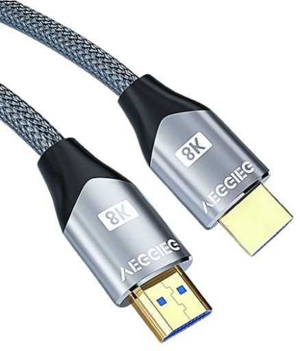VegGieg 8K KABEL HDMI 2.1 4K 120HZ HDR HDMI - HDMI 3m do Xbox PS5 4 TV