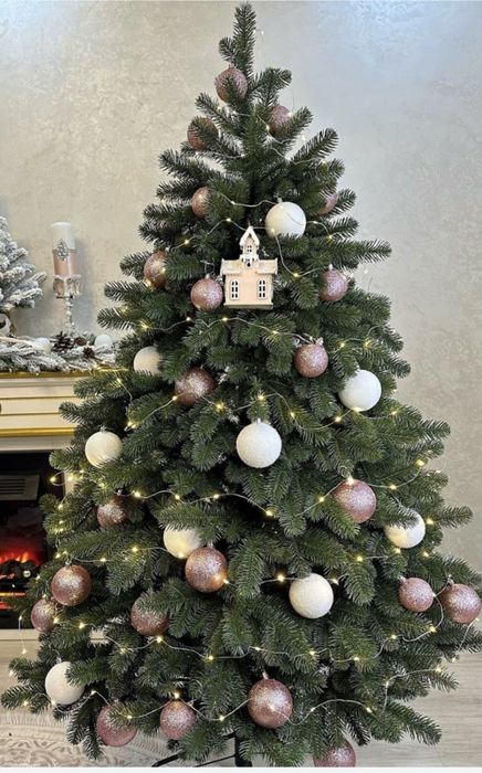 Акція!Штучна ялинка зелена блакитна лита пвх сосна ёлка искусственная