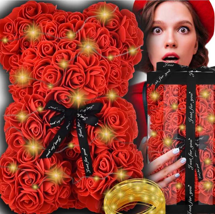 Miś z Róż Idealny Prezent (Okazja)