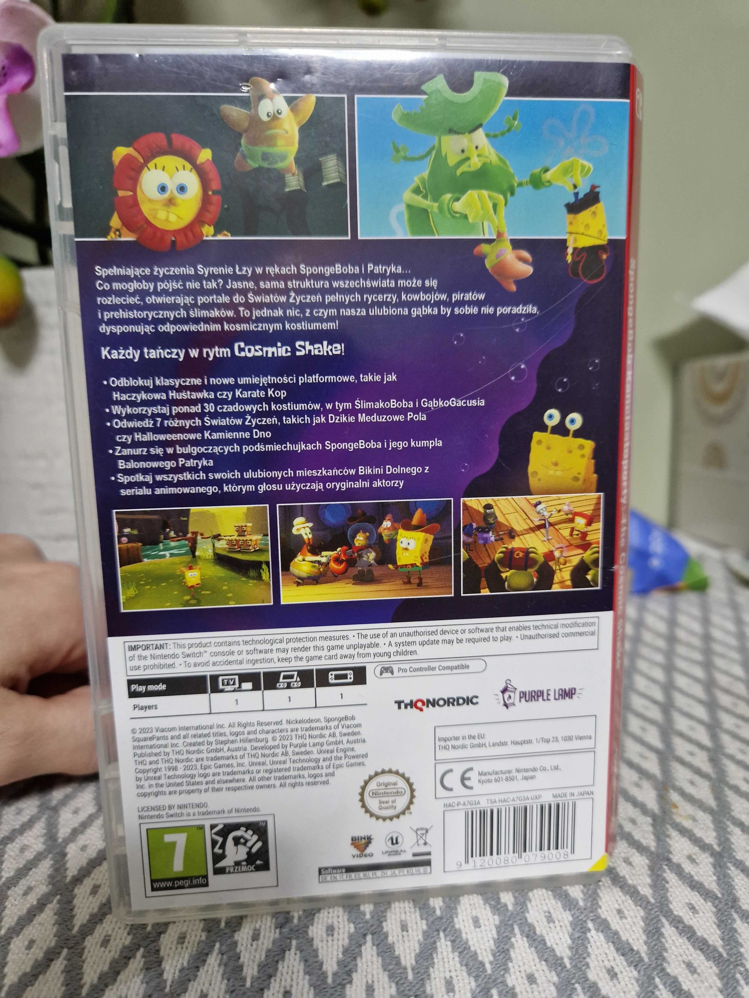 Spongebob kanciastoporty nintendo