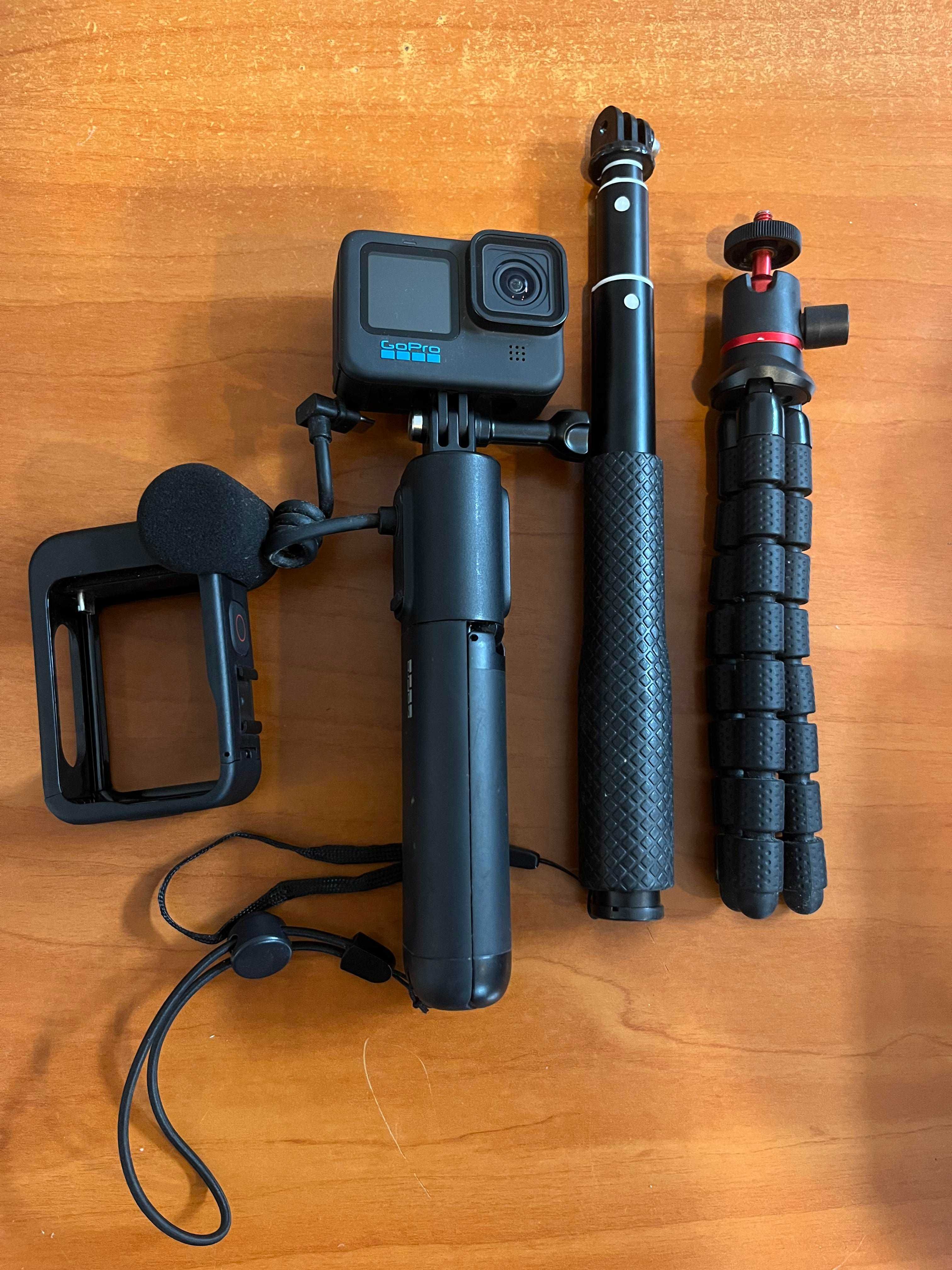 GoPro Hero 11 with Volta grip and various accessories