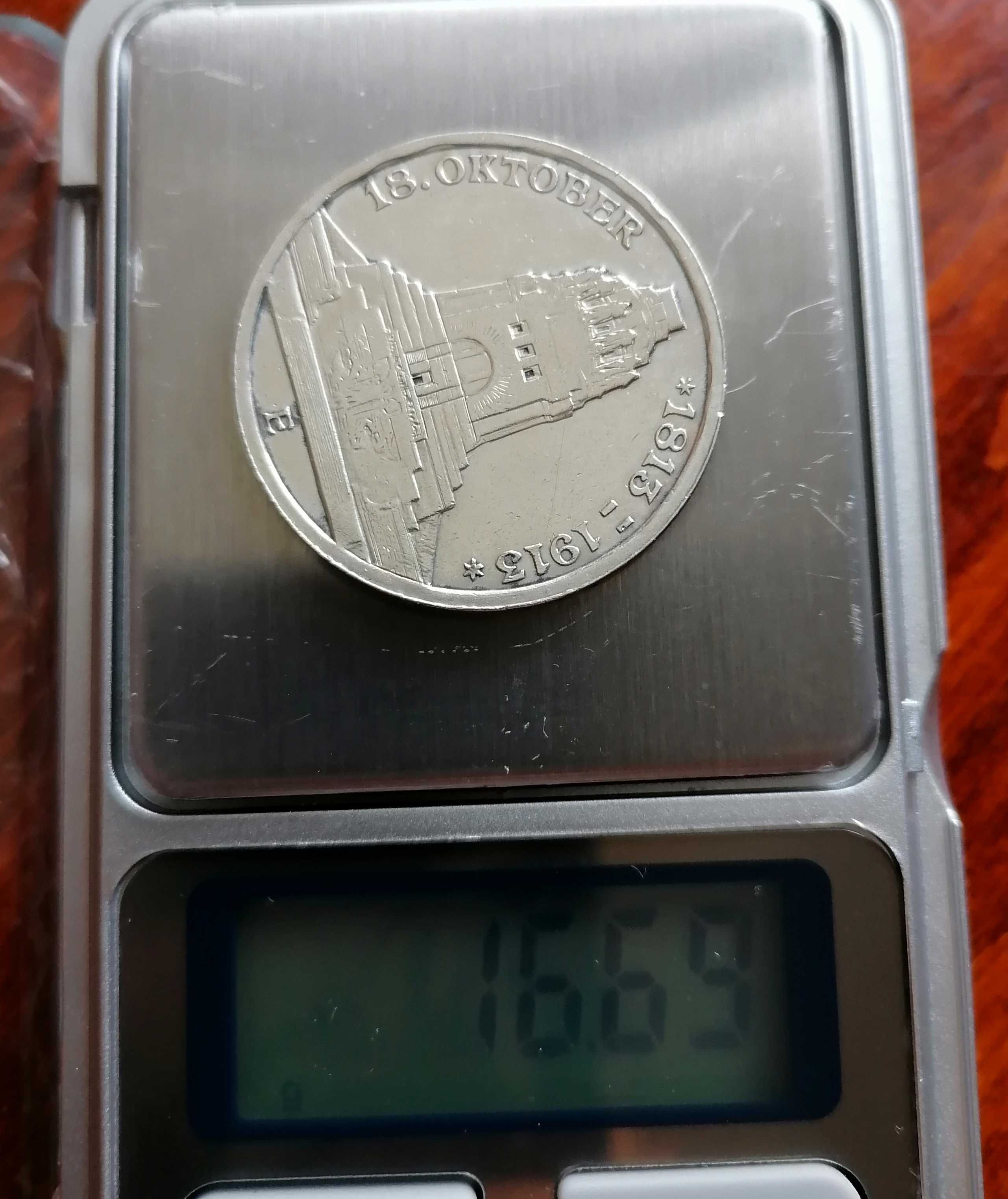3 марки 1913 100 лет битвы народов, серебро