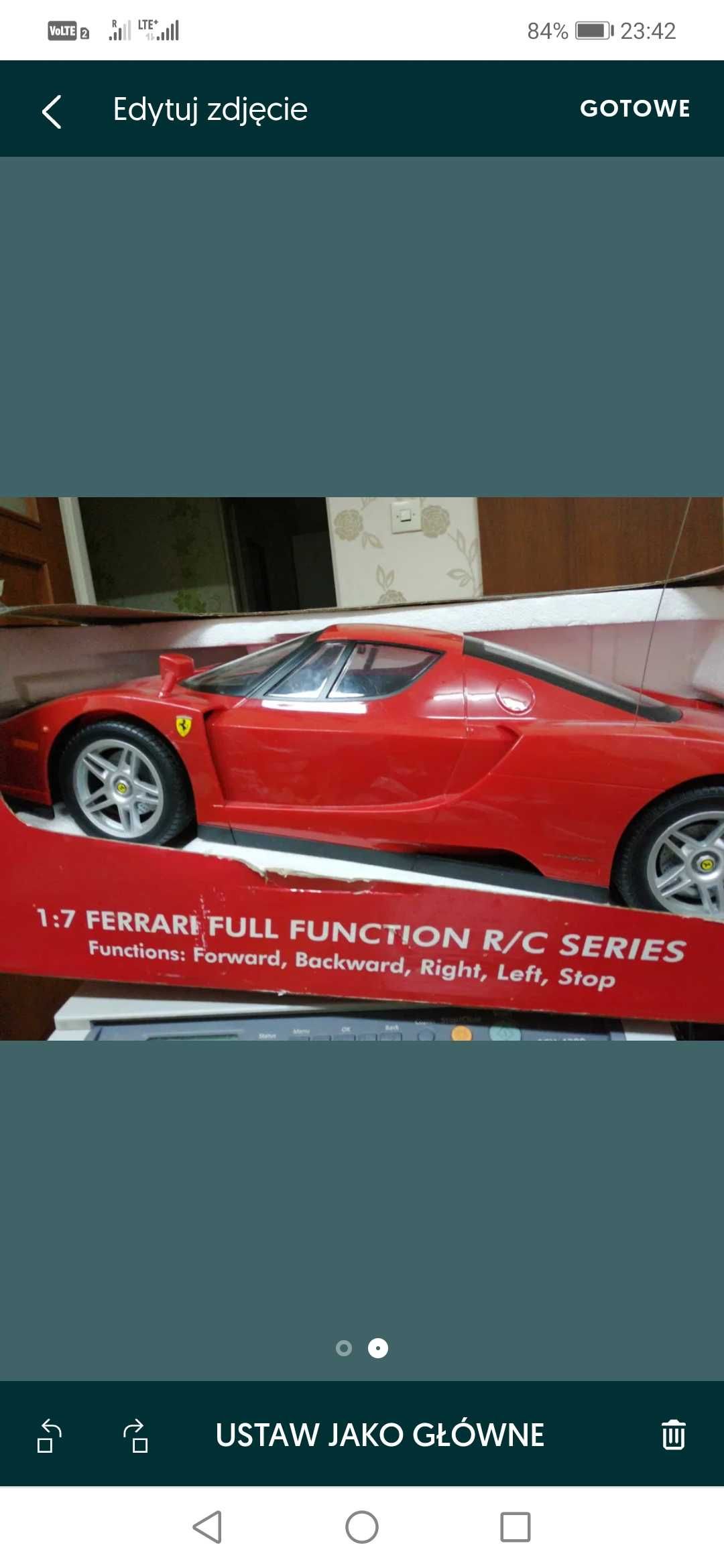 Sprawne jeżdżące autko - Ferrari miniatura 1:7