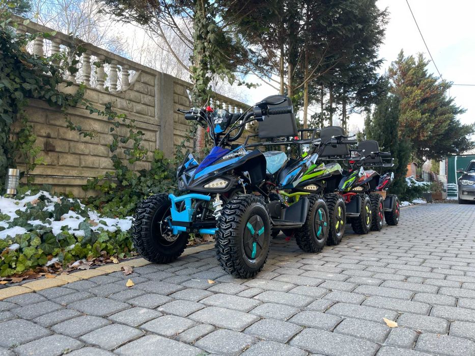 QUAD SPALINOWY 50cc / Pelikan Predator / Duże Koła Pilot Alarm Oparcie