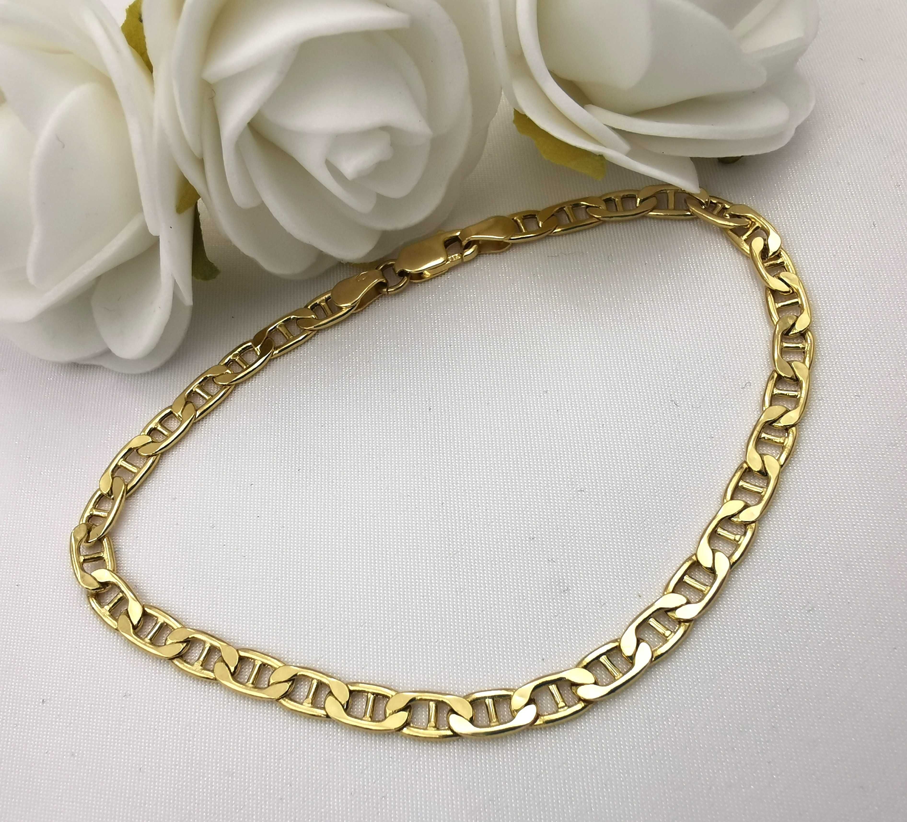 Złota bransoletka 19,5cm Próba 585 splot Gucci / NOWA /Fajne OKAZJE !
