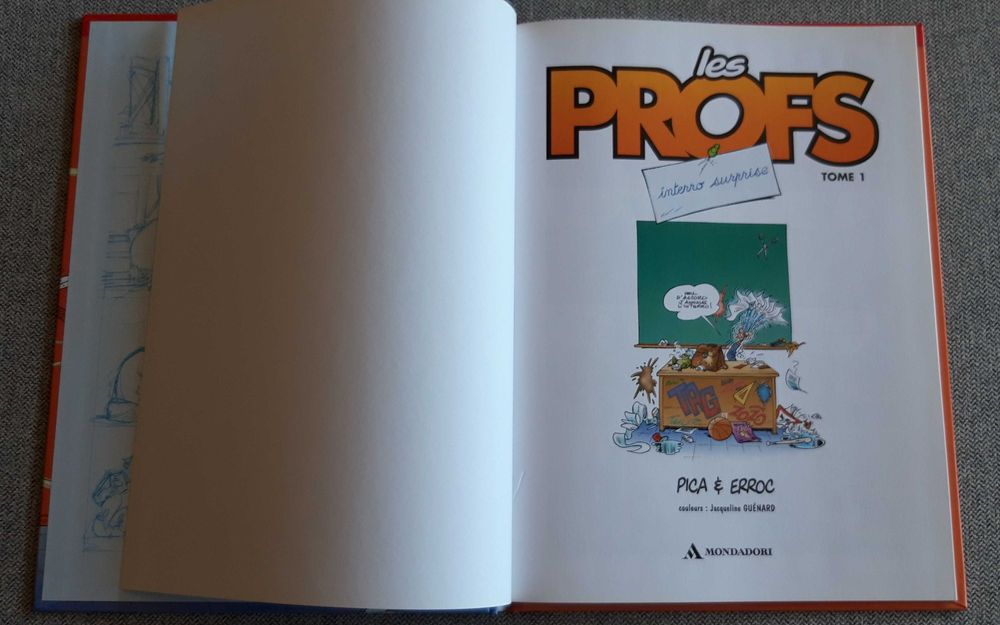 BD em francês "Les Profs - interro surprise".
