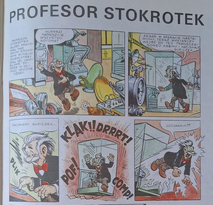 Wygnaniec. Komiks. Oryginał. Kajko i Kokosz. Profesor Stokrotek.