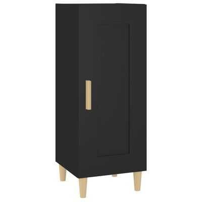 Szafka z drewna eukaliptusowego 34,5x34x90 cm czarna
