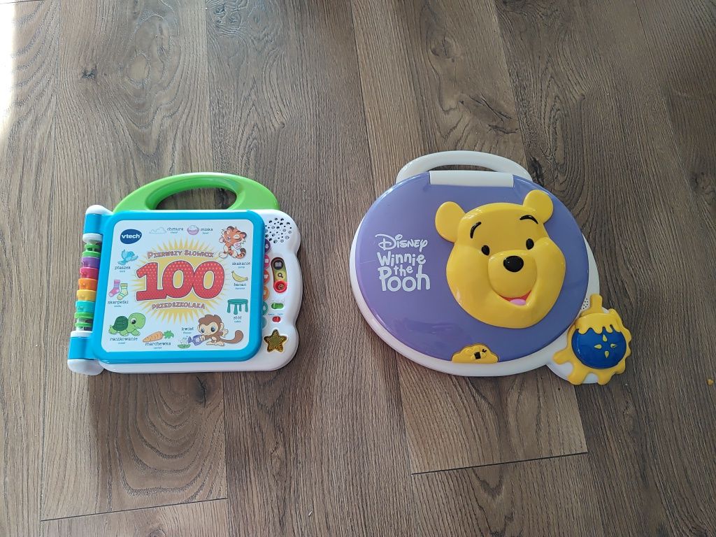 Vtech pierwszy słownik przedszkolaka laptop clementoni Kubuś Puchatek