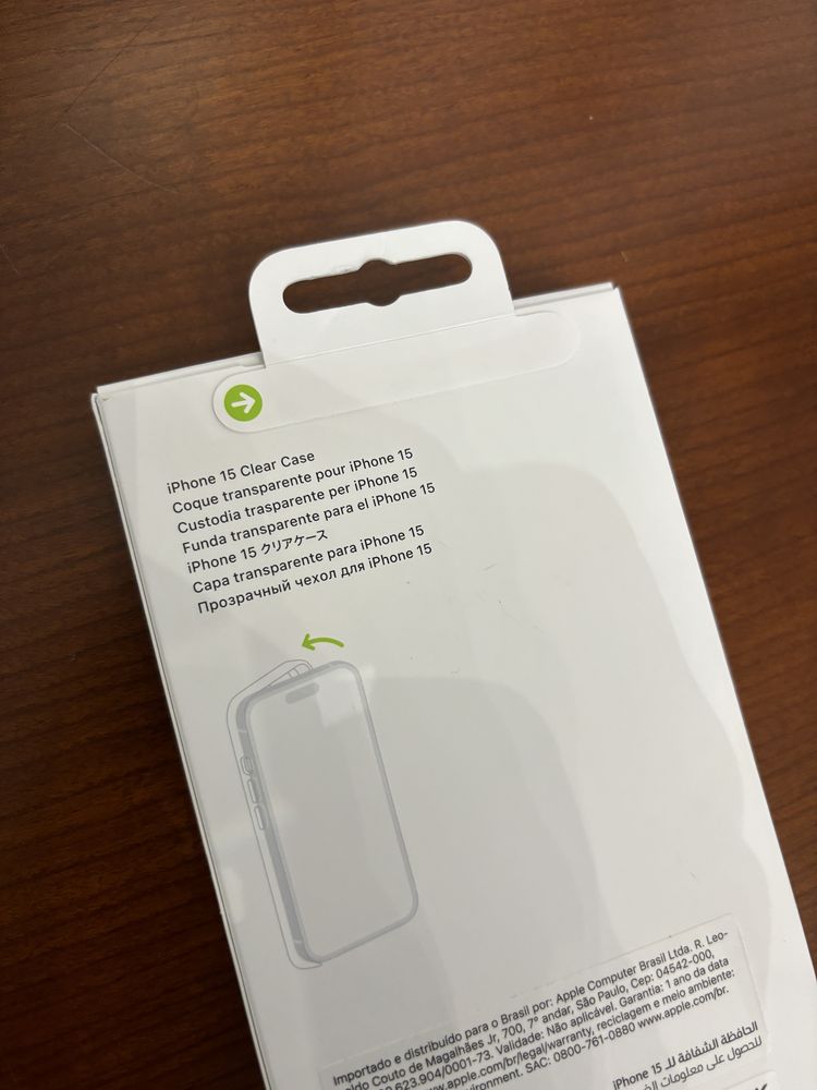 Capa transparente Appel com MagSafe para iPhone 15