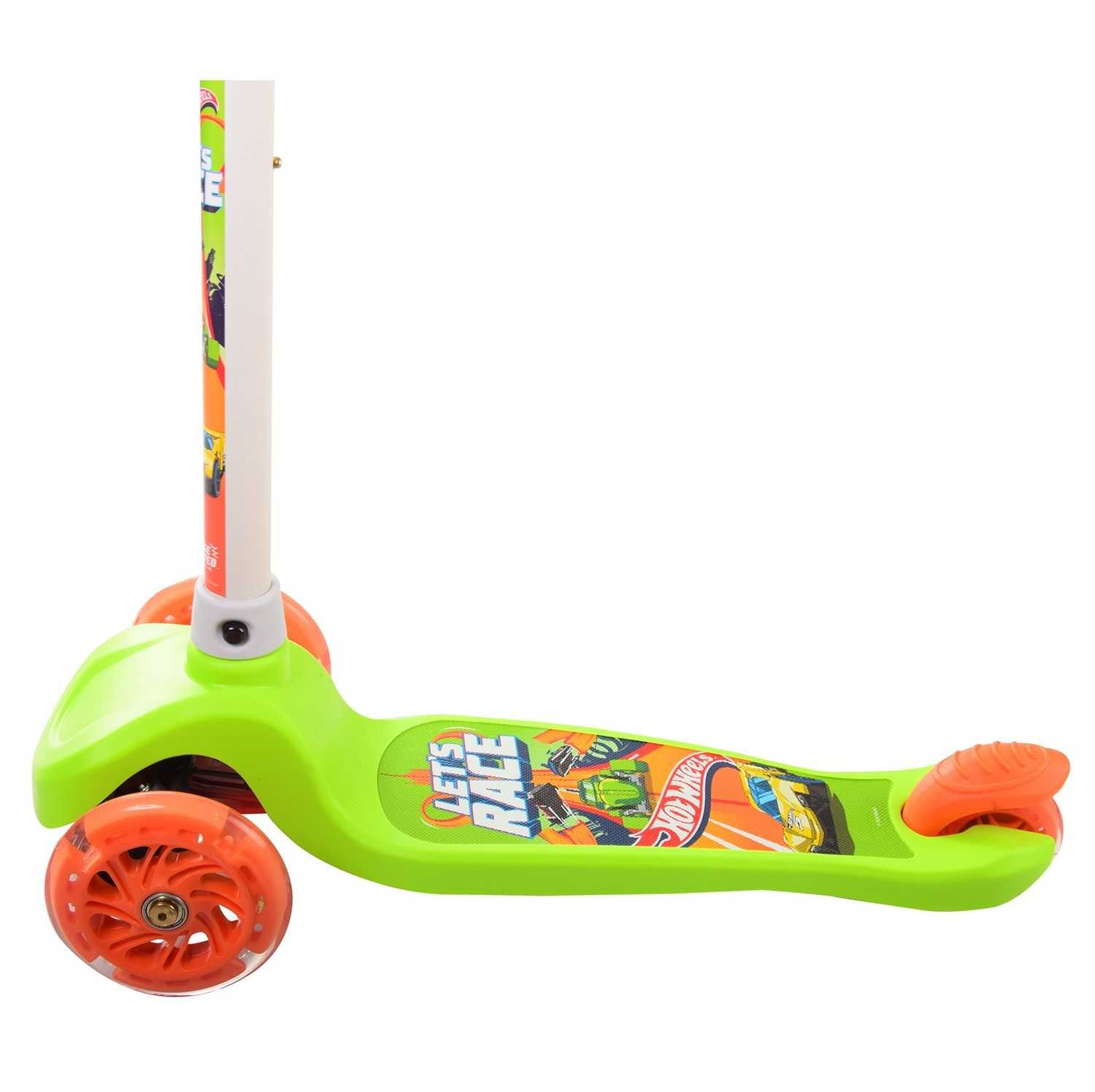 Дитячий триколісний самокат Hot Wheels з рюкзаком / детский самокат