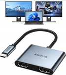 Adapter Podwójny HDMI na USB-C Kozyc