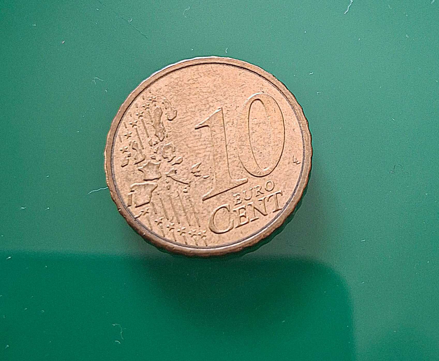Moneta 10 euro cent niemieckie 2002r.