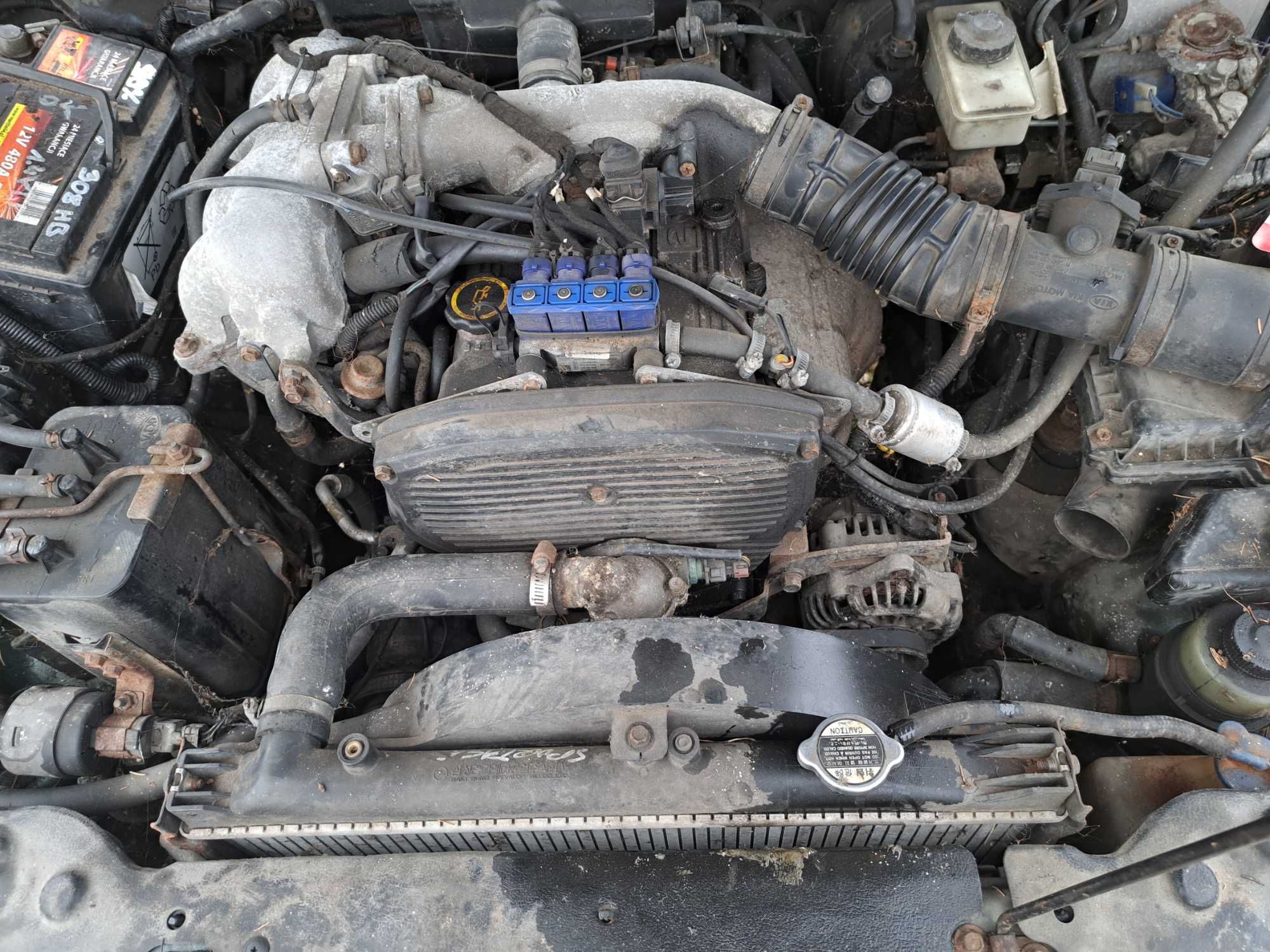 Sportage I 00r silnik 2.0 16v 96kw skrzynia biegów most zwrotnica wał