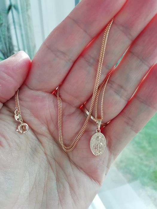 KOMUNIA łańcuszek i medalik #stal chirurgiczna