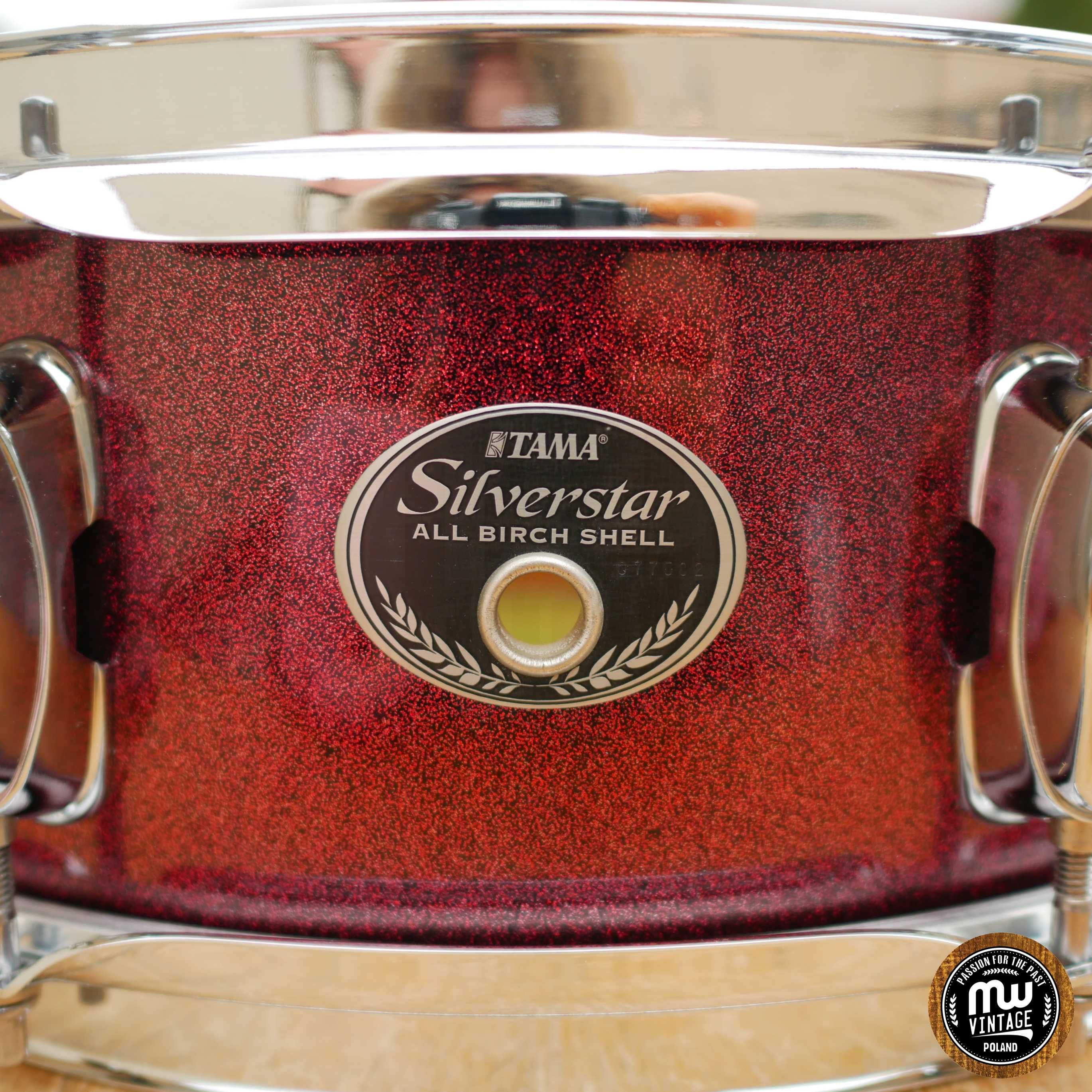 Werbel Tama Silverstar Birch 14” x 5” Burgundy Sparkle ‼️