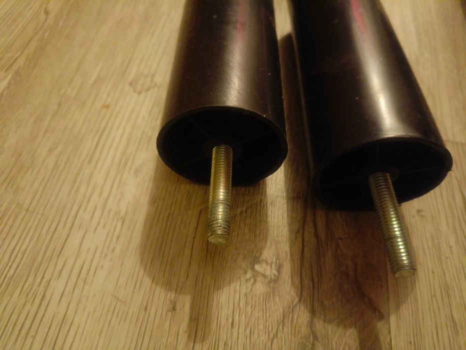 2 czarne nogi do mebli 13cm