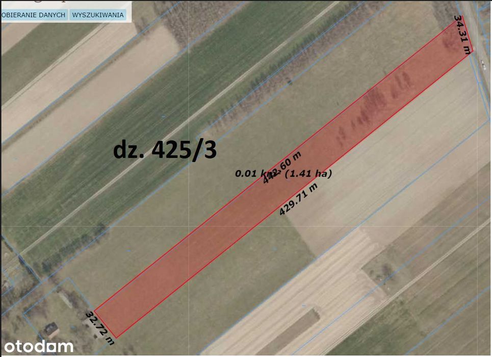Sprzedam działkę rolno-rekreacyjną w Złotnikach