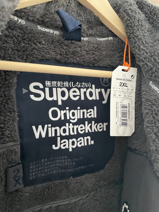 Superdry Sherpa Windtrekker kurtka bluza polar NOWA XXL 2xl