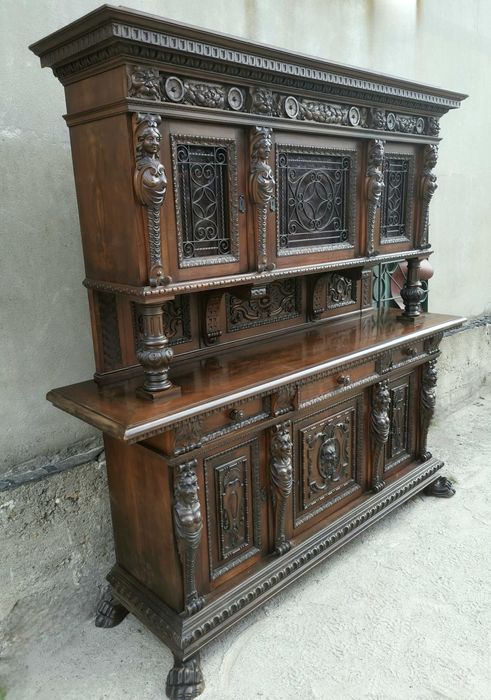 *Kunsztowny kredens, neorenesans włoski, antyk* transport