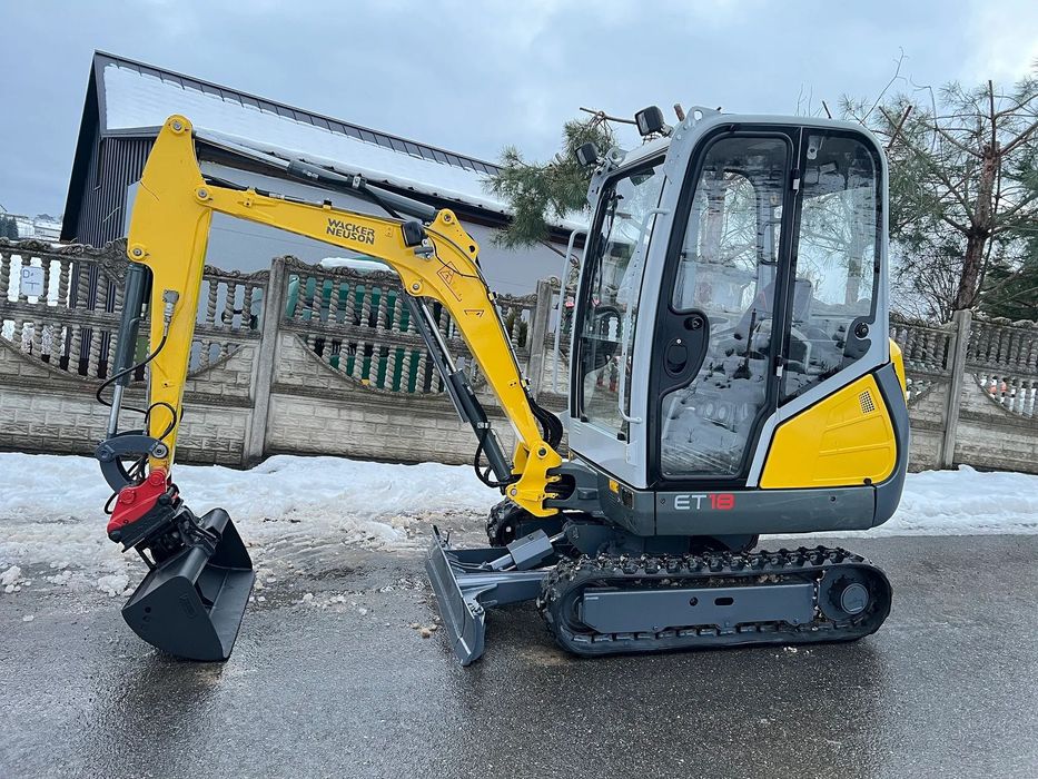 Wacker Neuson ET18 * Minikoparka Wacker Neuson ET 18 * 2 Tony * Rozsuwane Podwozie * Stan IDEALNY *  * Sprowadzona * 2014 Rok * Mini Koparka * Waga 1900 kg * jcb cat et20