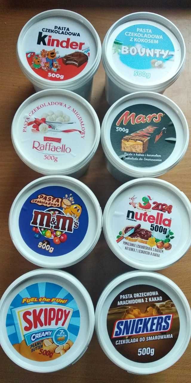 Шоколадна паста Snickers, Mars, Bounty, Kinder, M&M's,Nutella,Skittles