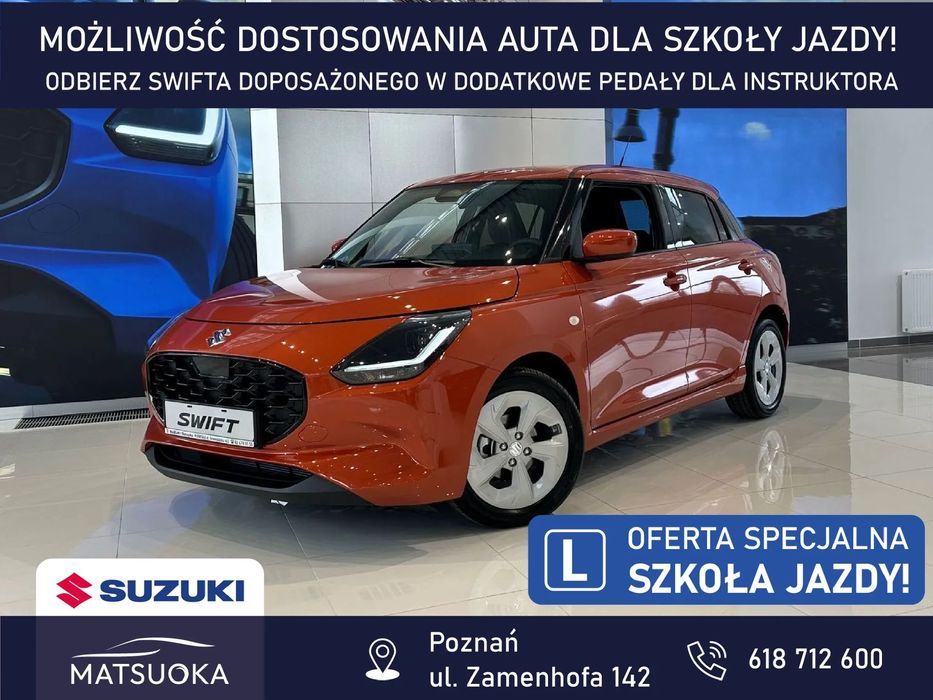Suzuki Swift Premium Plus 1.2 mild Hybrid 2WD 5MT Flame Orange / NAUKA JAZDY