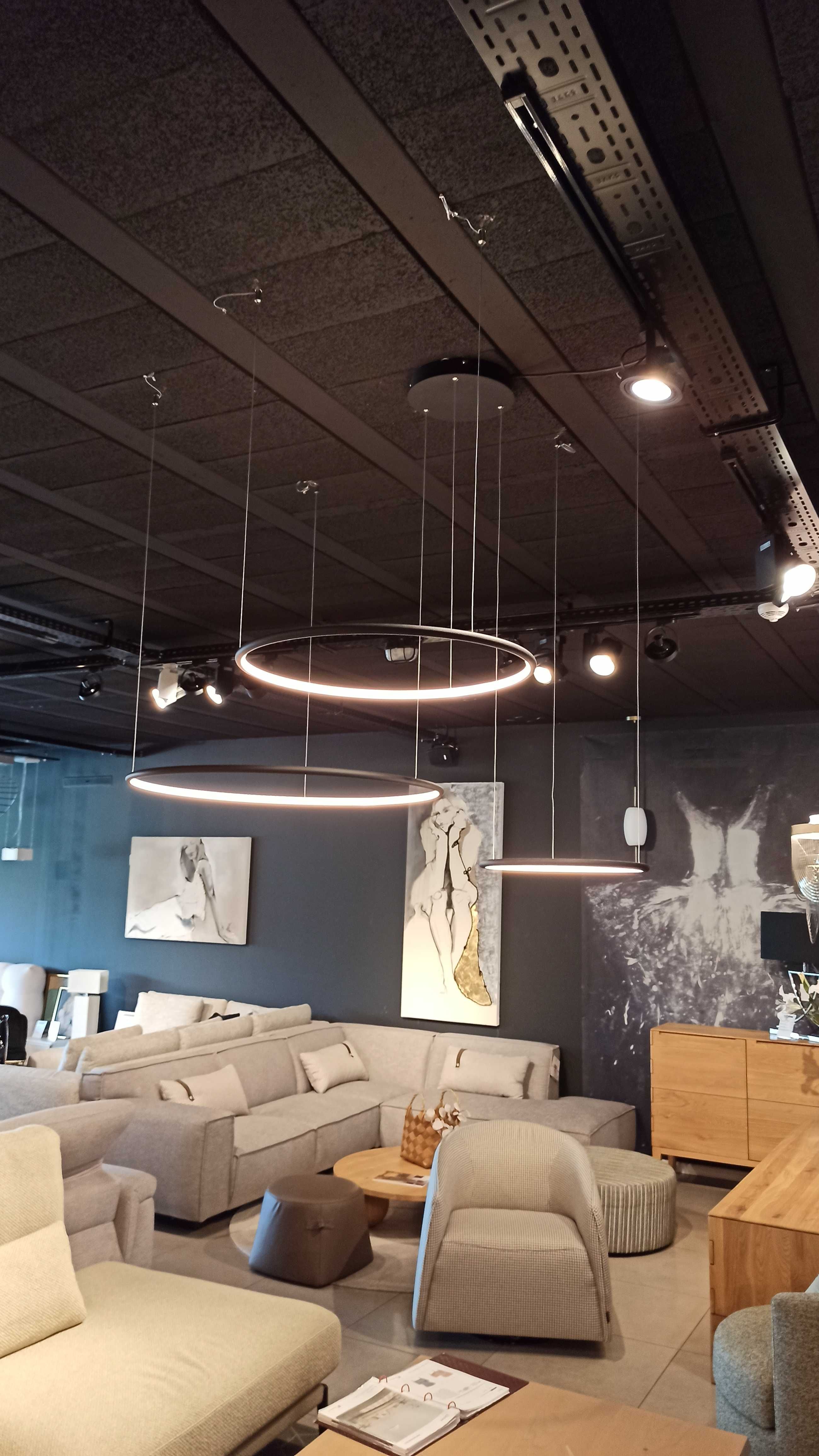 lampa wisząca ledowe okręgi Altavola z ekspozycji