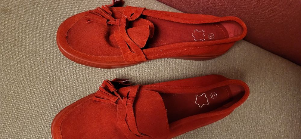 Шкіряні мокасини 41р