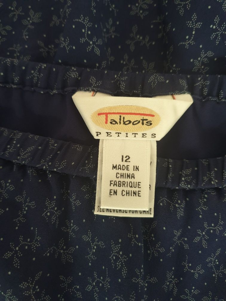 Talbots 38 40 jedwabna spödnica