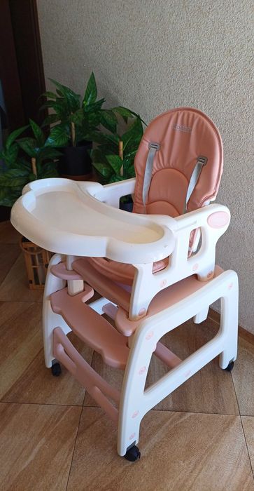 Krzesełko do karmienia ze stoliczkiem składane wielofunkcyjne 5w1