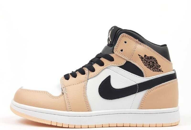 Кроссовки женские зимние Nike Air Jordan 1 Retro Chicago Найк кожаные