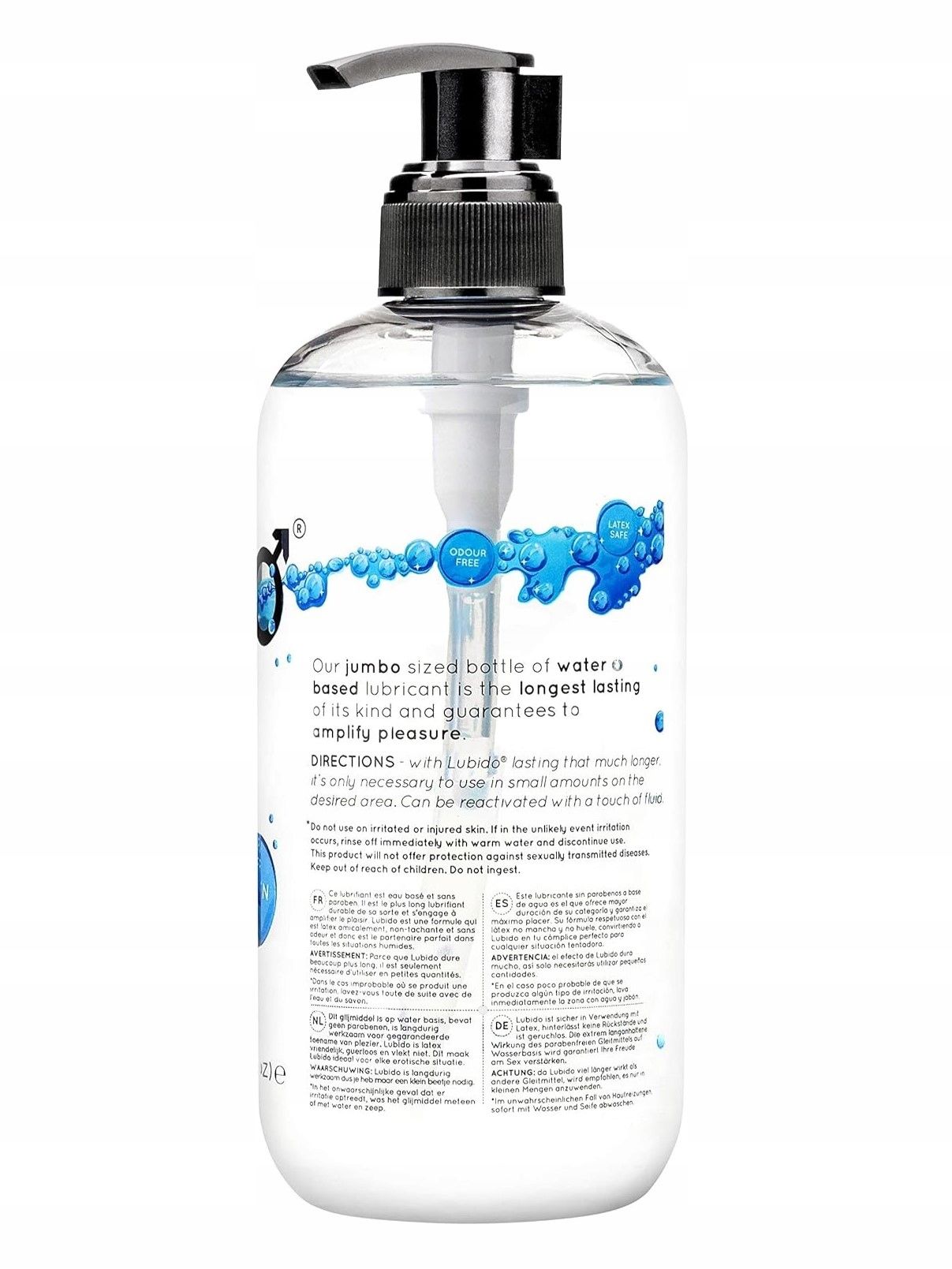 Lubrykant żel intymny Lubido JUMBO 500ml wodny nie plami 1szt butelka