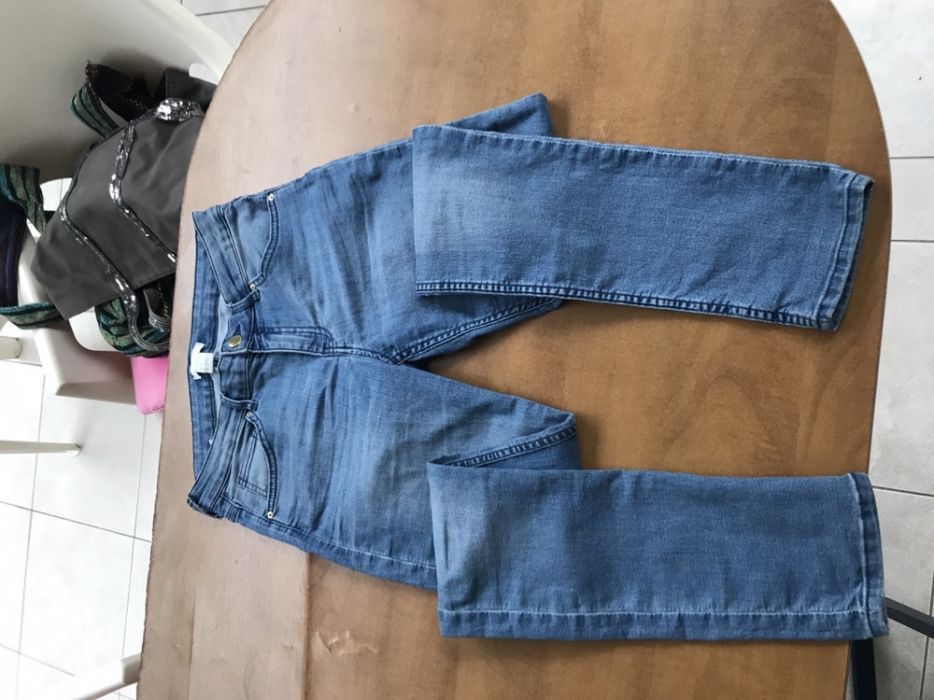 Spodnie jeansy H&M rozm 38 M jasne jegginsy rozciągliwe
