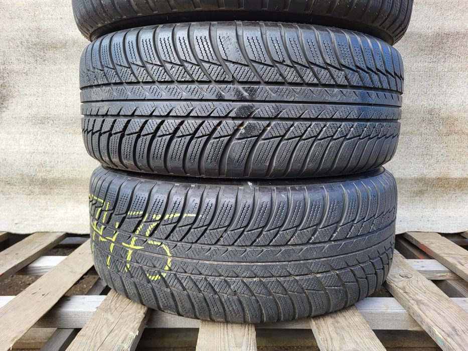 [K335] Koła zimowe 17 Cali 5x112 + Opony 215/55/17 6mm Audi Oryginał