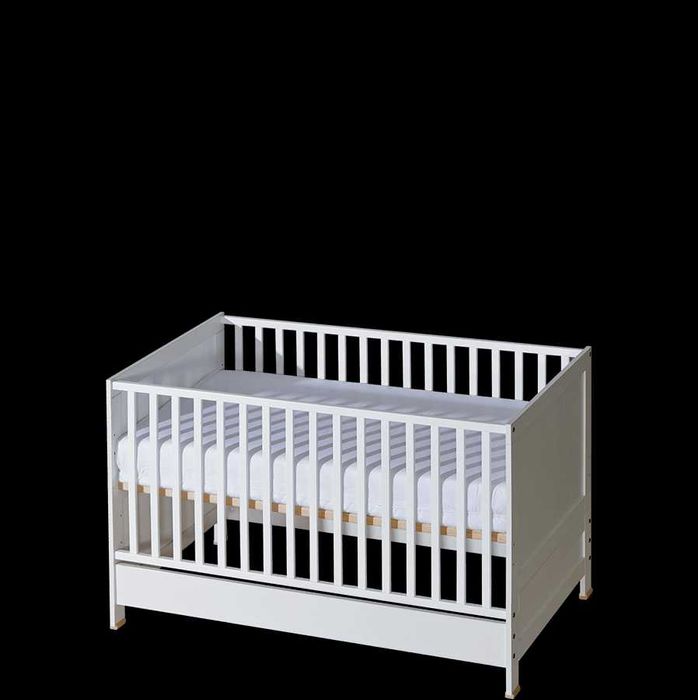 Łóżeczko dziecięce ATB 140 x 70 - brzoza + (materac i nakładka gratis)