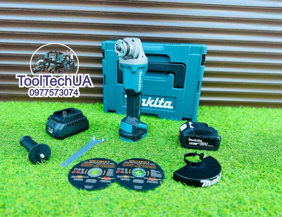Аккумуляторная Болгарка Makita DGA404 потужна 1200Вт 36V8A Макіта 1АКБ