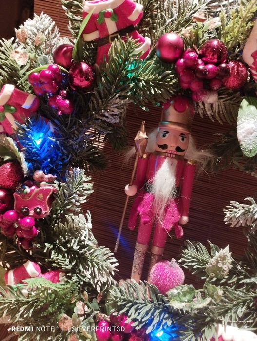 Wianek świąteczny z podświetleniem LED