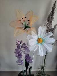 Фотозона Квіти з органзи Великі квіти Букет  Оформлення вітрини Декор