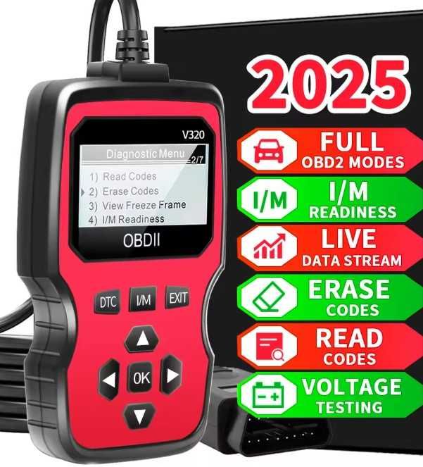 Scanner Diagnóstico Obd2 Automóvel 2025 (NOVO)