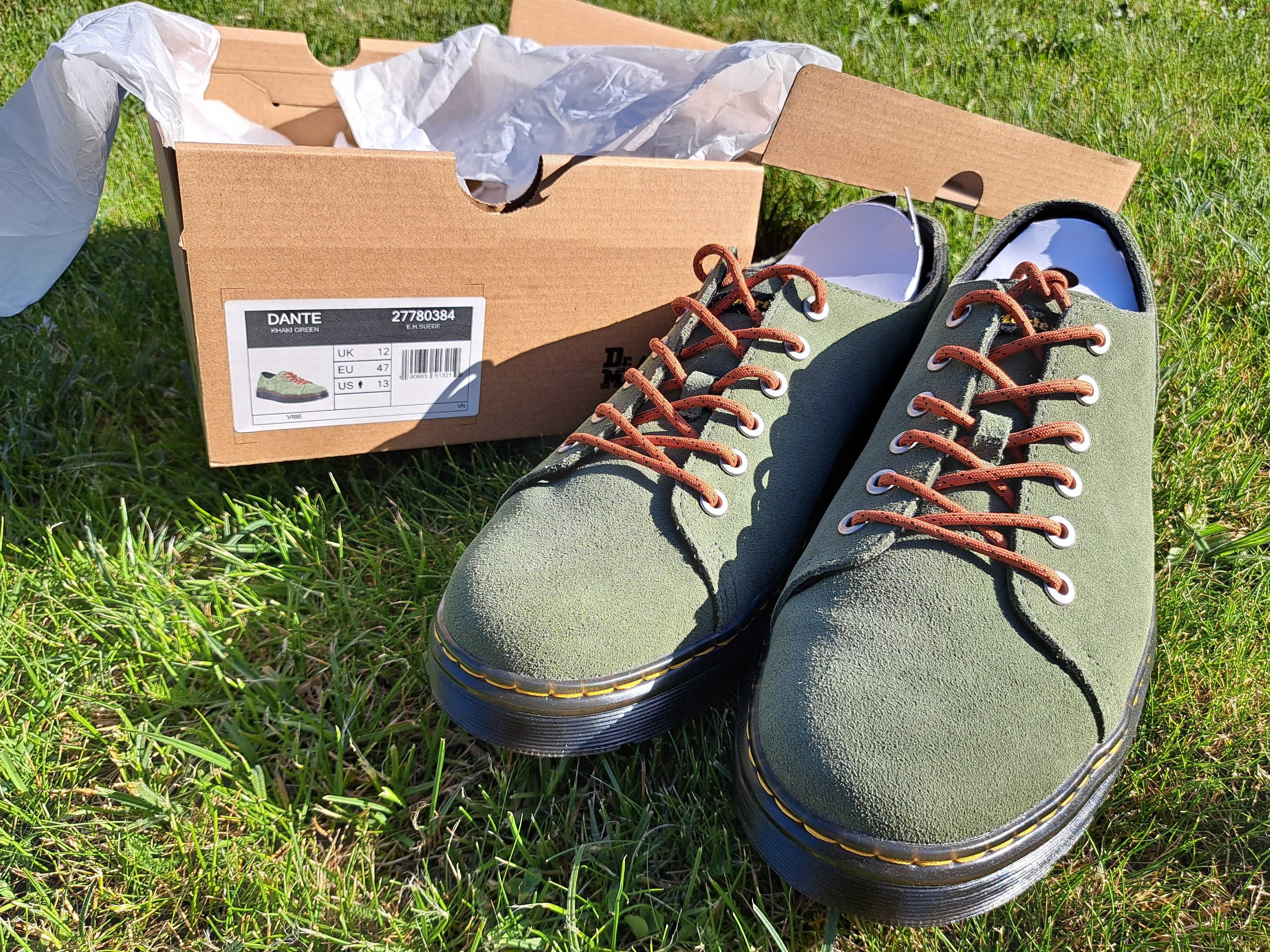 Sneakersy Dr. Martens Dante khaki green r. 47