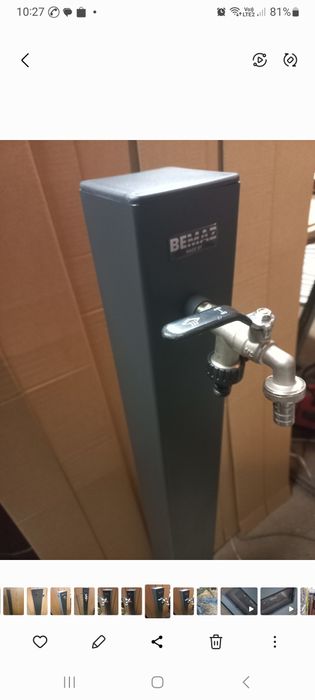 Kran ogrodowy na słupku